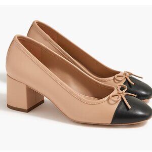 J. Crew Cap-toe ballet block heels NEW size 7.5